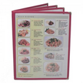 Book Style Four Panel Cafe Menu Cover (8 1/2"x11")